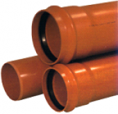 Tubo PVC saneamiento teja